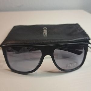 NEW Guess Sunglasses Men's Rectangular Matte Black